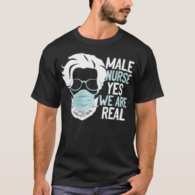 Murse Funny Murse Male Nurse Man (2) health  T-Shirt (Front)