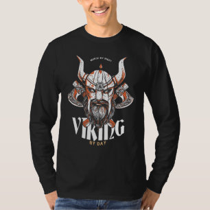 Murse Lifesavers Male Nurse Murse By Night Viking T-Shirt