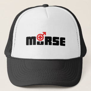 Murse logo on white trucker hat