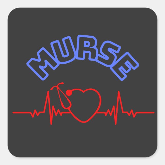 Murse Man Nurse men nurse male nurse Square Sticker (Front)