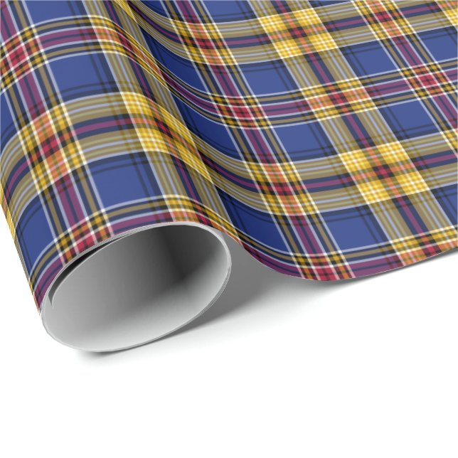 Murtaugh Clan Tartan Irish Plaid Pattern Wrapping Paper (Roll Corner)