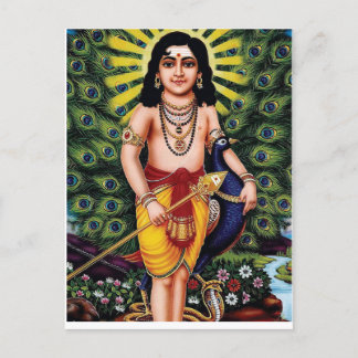 Muruga,Hindu diety,Palani muruga Postcard