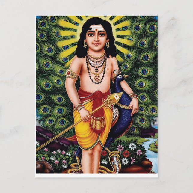 Muruga,Hindu diety,Palani muruga Postcard (Front)