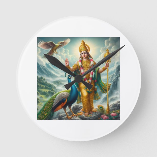 Murugan Round Clock (Front)