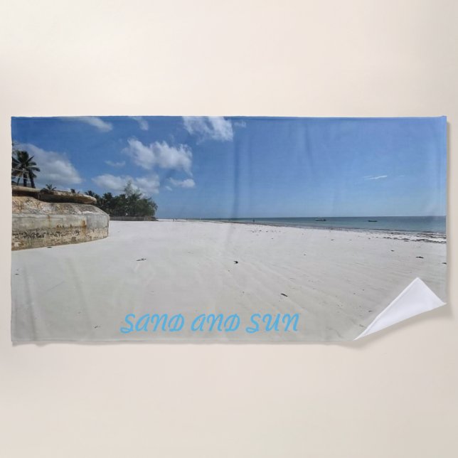 Murugi Beach & Pool Sand & Sun Beach Towel (Front)
