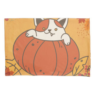 Murugi Luxe Beddings Pumkin Paws Children Single Pillowcase