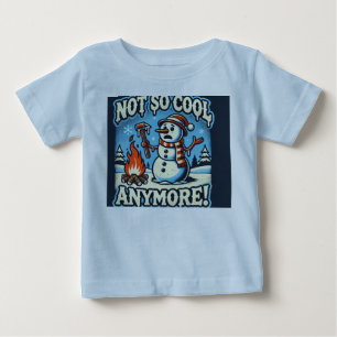 Murugi Wear Snowman Christmas Baby Fine Jersey T-Shirt