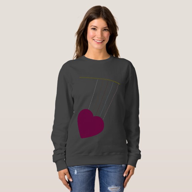 Murugi Wear Tethered Heart  Women's Sweatshirt (Front Full)
