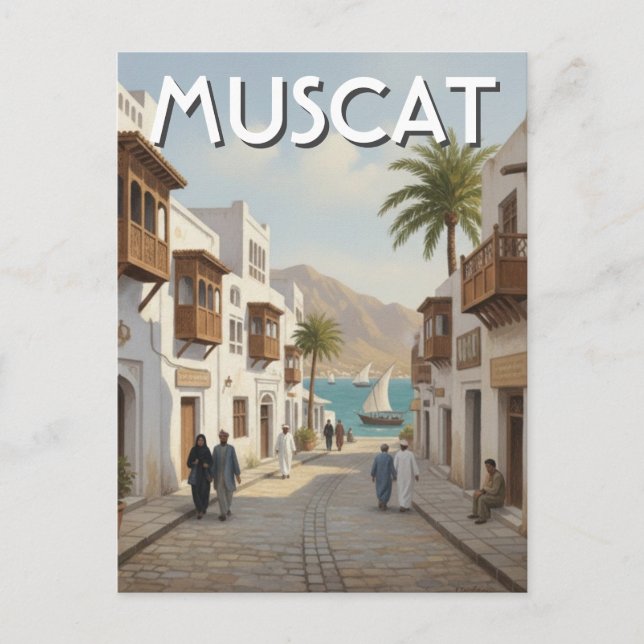Muscat Oman Travel Postcard (Front)