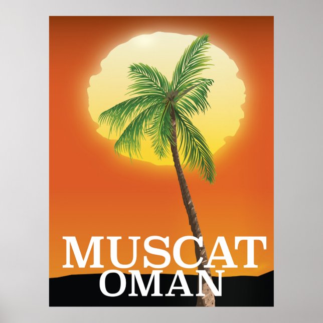 Muscat Oman vacation poster (Front)