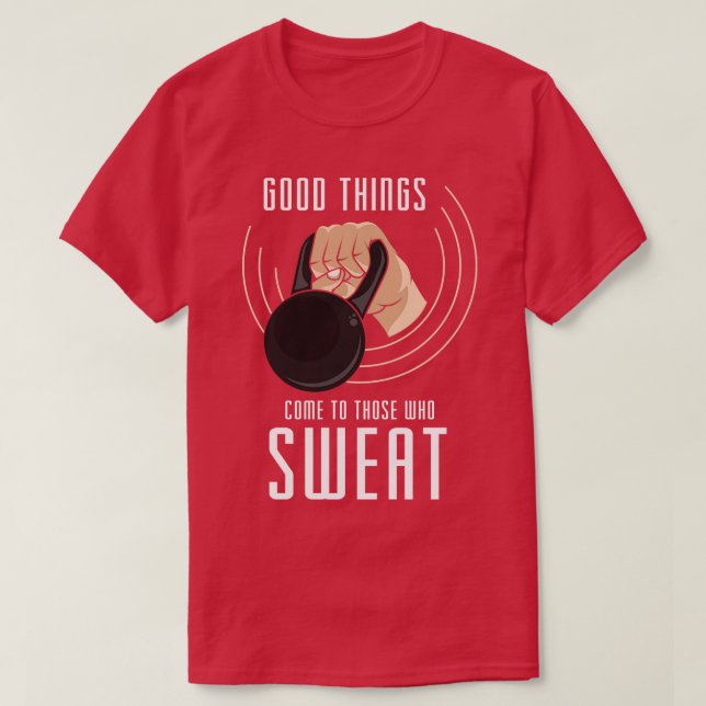 Muscle building through Strength training T-Shirt (Design Front)