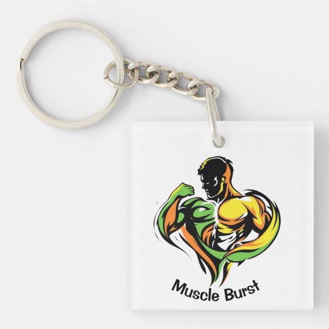 Muscle Burst Key Ring (Front)