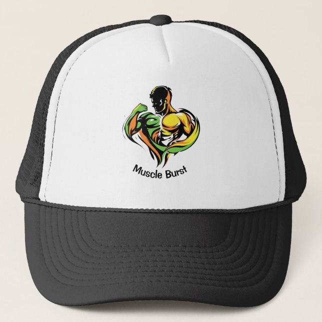 Muscle Burst Trucker Hat (Front)