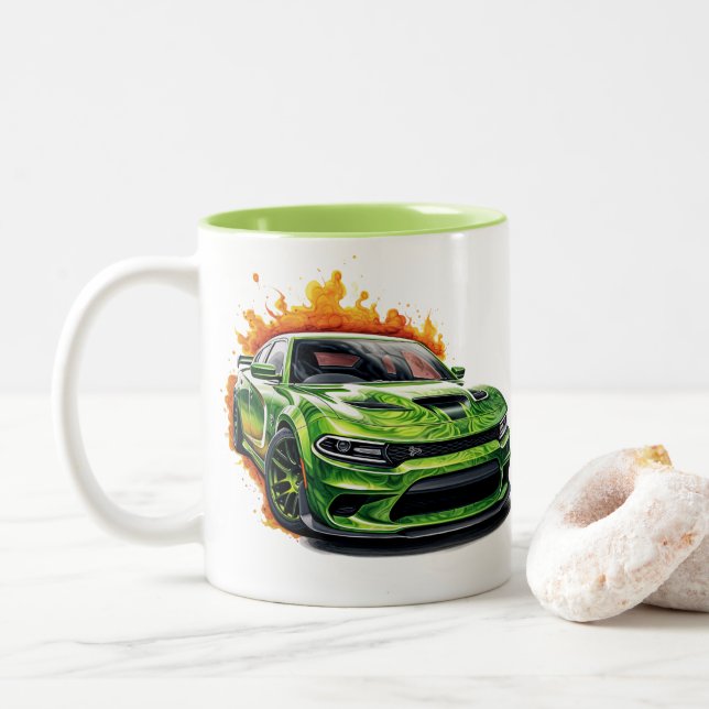 Muscle Car Coffee Mug (With Donut)