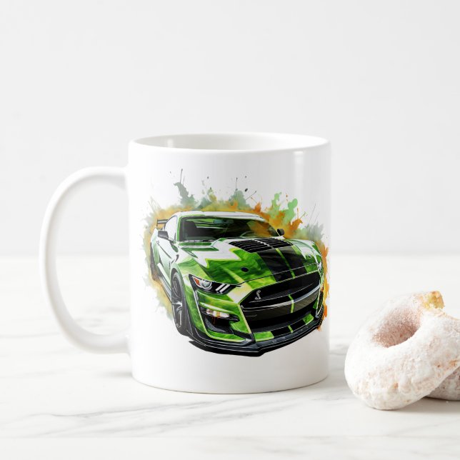Muscle Car Coffee Mug (With Donut)