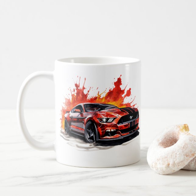 Muscle Car Coffee Mug (With Donut)