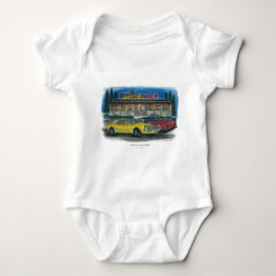 MUSCLE CAR DINER BABY BODYSUIT