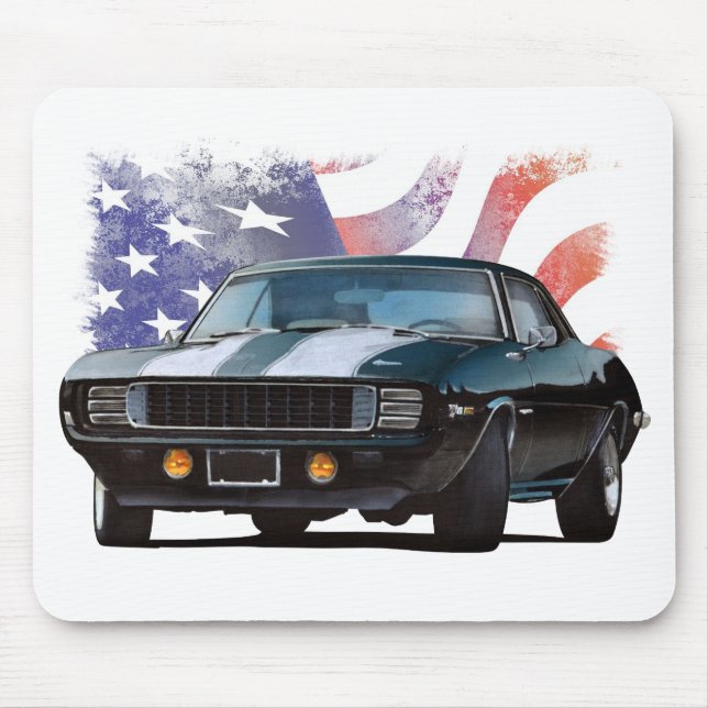 Muscle Car in America Mouse Pad (Front)