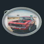 Muscle Car: Precision and Performance Belt Buckle<br><div class="desc">Featuring a dynamic silhouette of a muscle car,  this logo exudes strength and rebellion. The detailed chrome accents and spotlight effect highlight its powerful contours,  conveying a sense of prestige and freedom. An ideal emblem for automotive businesses,  car clubs,  or anyone passionate about the enduring legacy of muscle cars.</div>