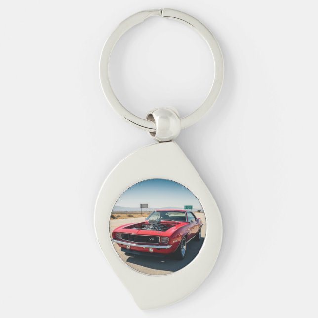 Muscle Car: Precision and Performance Key Ring (Front)
