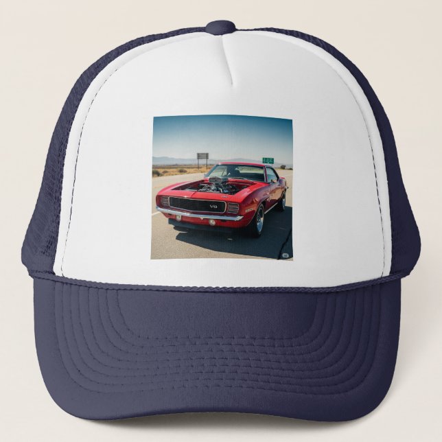 Muscle Car: Precision and Performance Trucker Hat (Front)