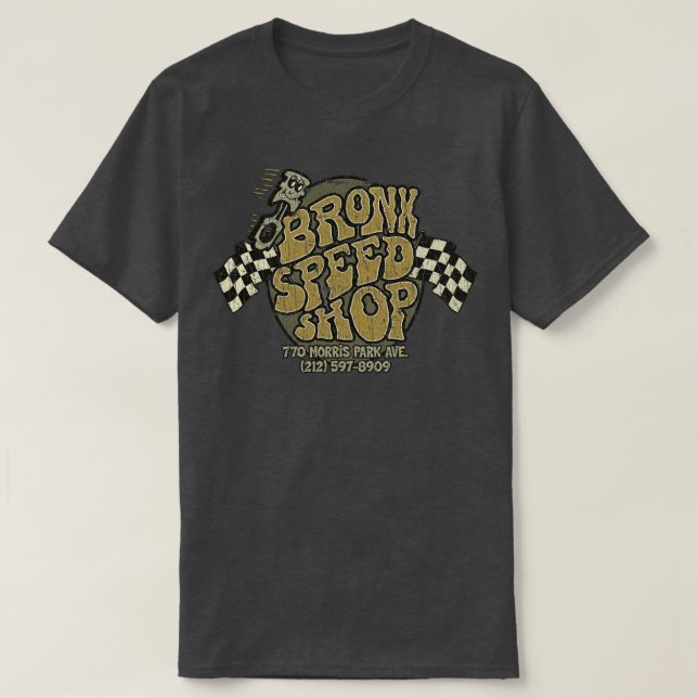 Muscle Cars Bronx Speed Shop 1966  T-Shirt (Design Front)