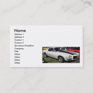 Muscle Cars Business Card