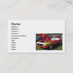 Muscle Cars Business Card