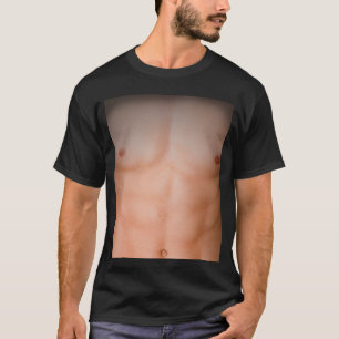 Muscle Chest Fake Body Abs T-Shirt
