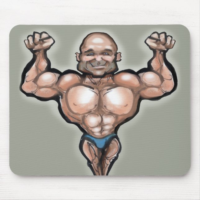 Muscle Dude Mouse Pad (Front)
