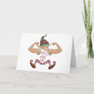 Muscle Elf Card