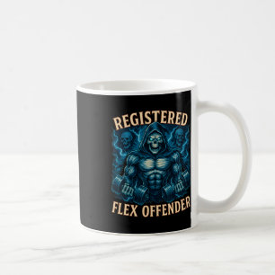 Muscle Grim Reaper Registered Flex Offender Funny Coffee Mug