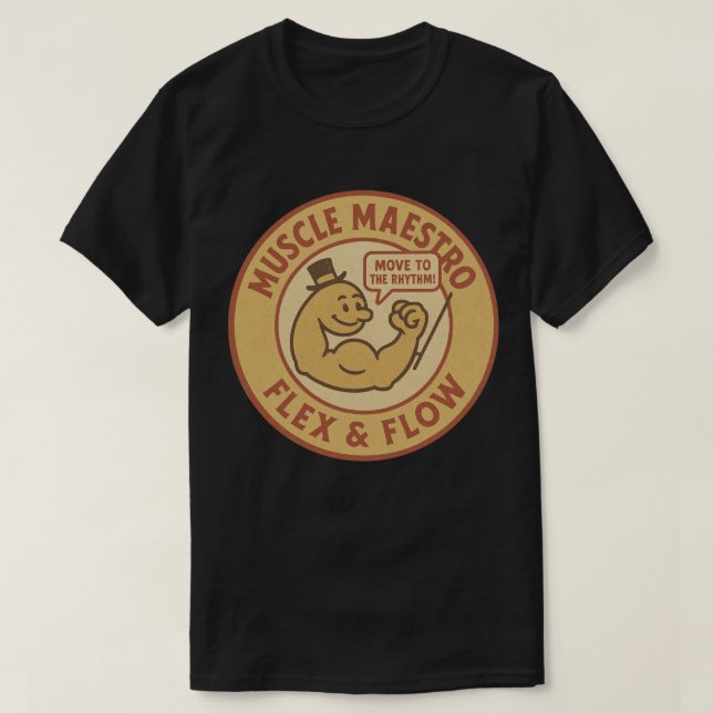 Muscle Maestro Flex & Flow T-Shirt (Design Front)