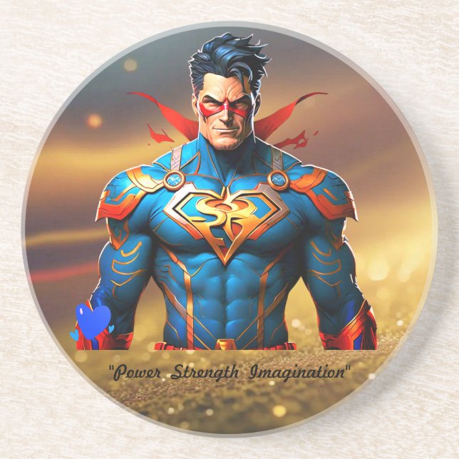  "Muscle Marvels: Superhero Creator" Coaster (Front)
