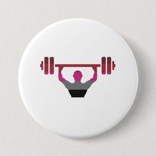 Muscle Pride 7.5 Cm Round Badge