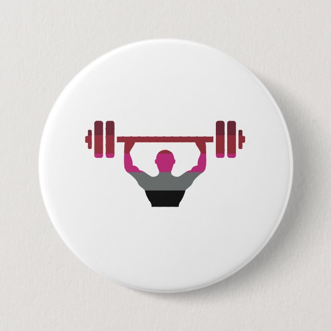 Muscle Pride 7.5 Cm Round Badge (Front)