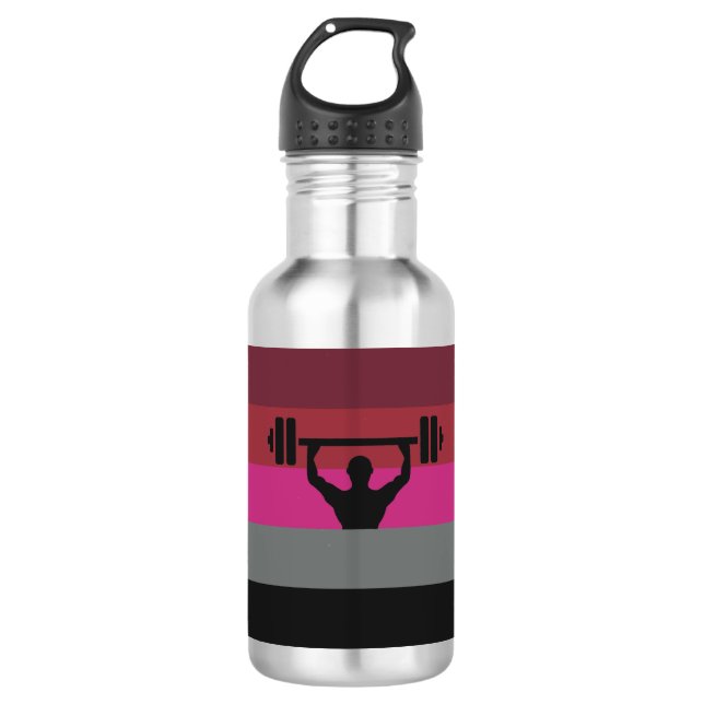 MUSCLE PRIDE FLAG 532 ML WATER BOTTLE (Front)