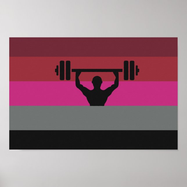 MUSCLE PRIDE FLAG POSTER (Front)