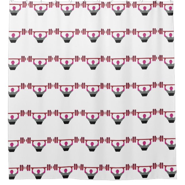 Muscle Pride Shower Curtain (Front)