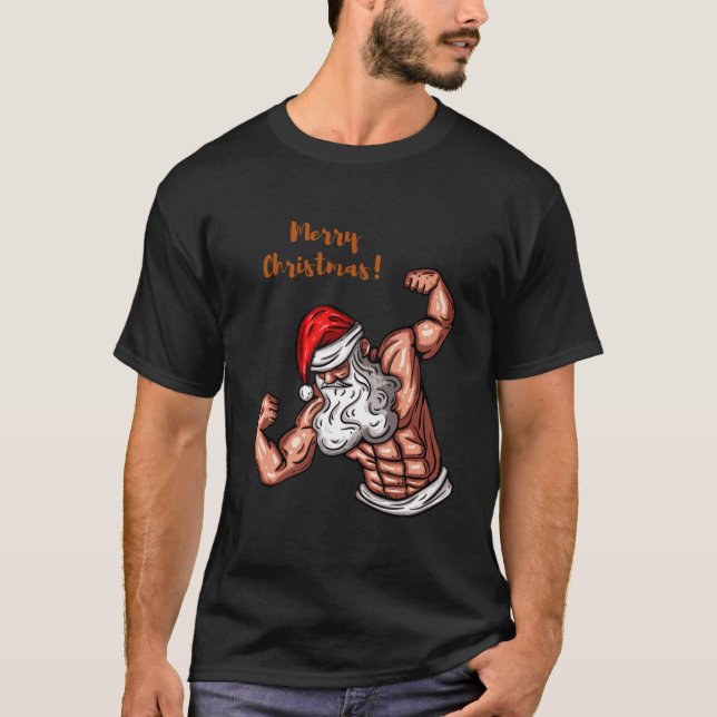 muscle santa gym merry christmas Classic T-Shirt (Front)