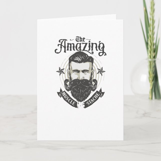 Muscle Stache Card (Front)