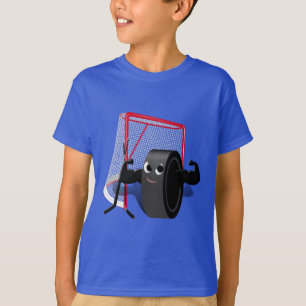 Muscles on Hockey Puck T-Shirt