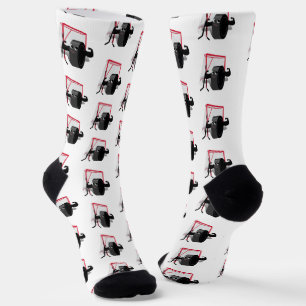 Muscles on Ice Hockey Puck Socks
