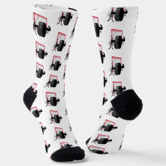 Muscles on Ice Hockey Puck Socks