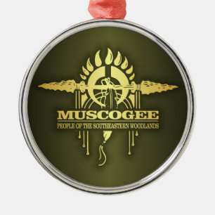 Muscogee 2o metal tree decoration
