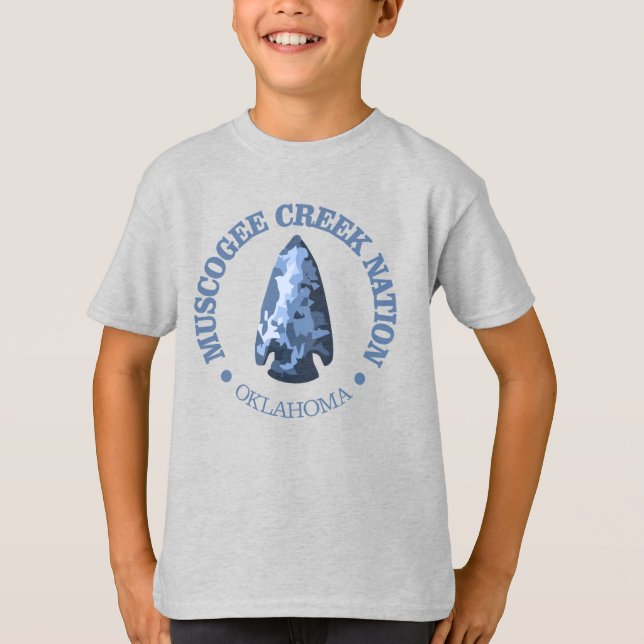 Muscogee Creek Nation (arrowhead) T-Shirt (Front)