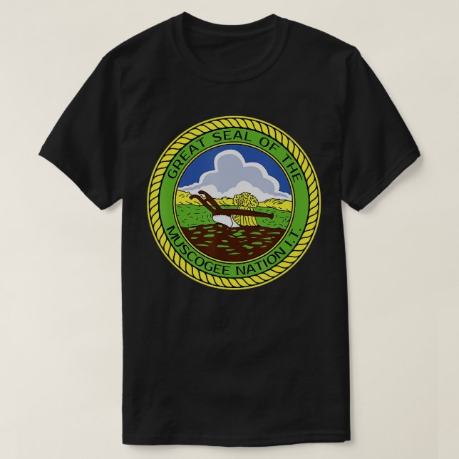 Muscogee Creek Nation Muskogee Mvskoke  T-Shirt (Design Front)