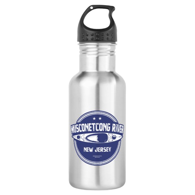 Musconetcong River New Jersey Kayaking 532 Ml Water Bottle (Front)