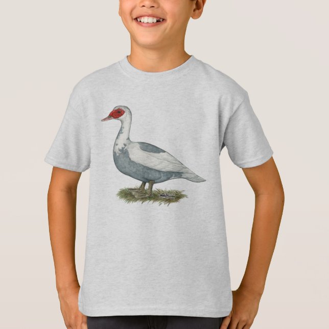Muscovy Blue Pied Duck T-Shirt (Front)