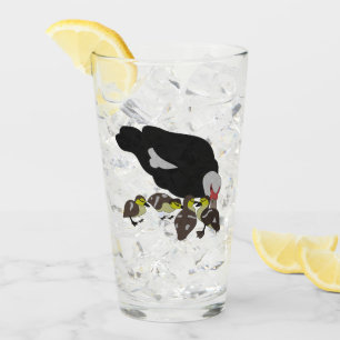 Muscovy Duck and Duckling Glass